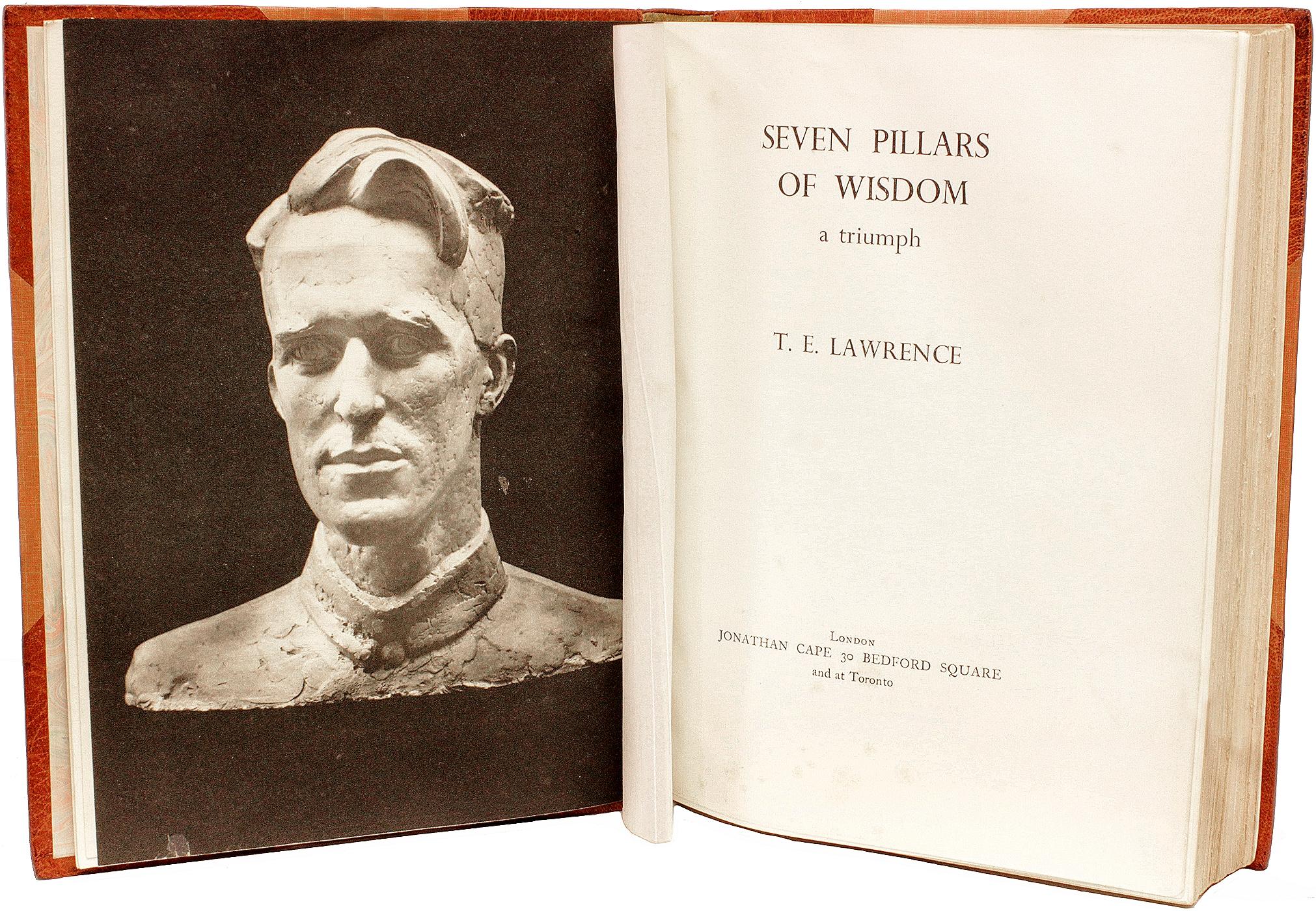 Britannique T. E. LAWRENCE - Sept piliers de la sagesse - 1935 - Première édition du TRADE en vente