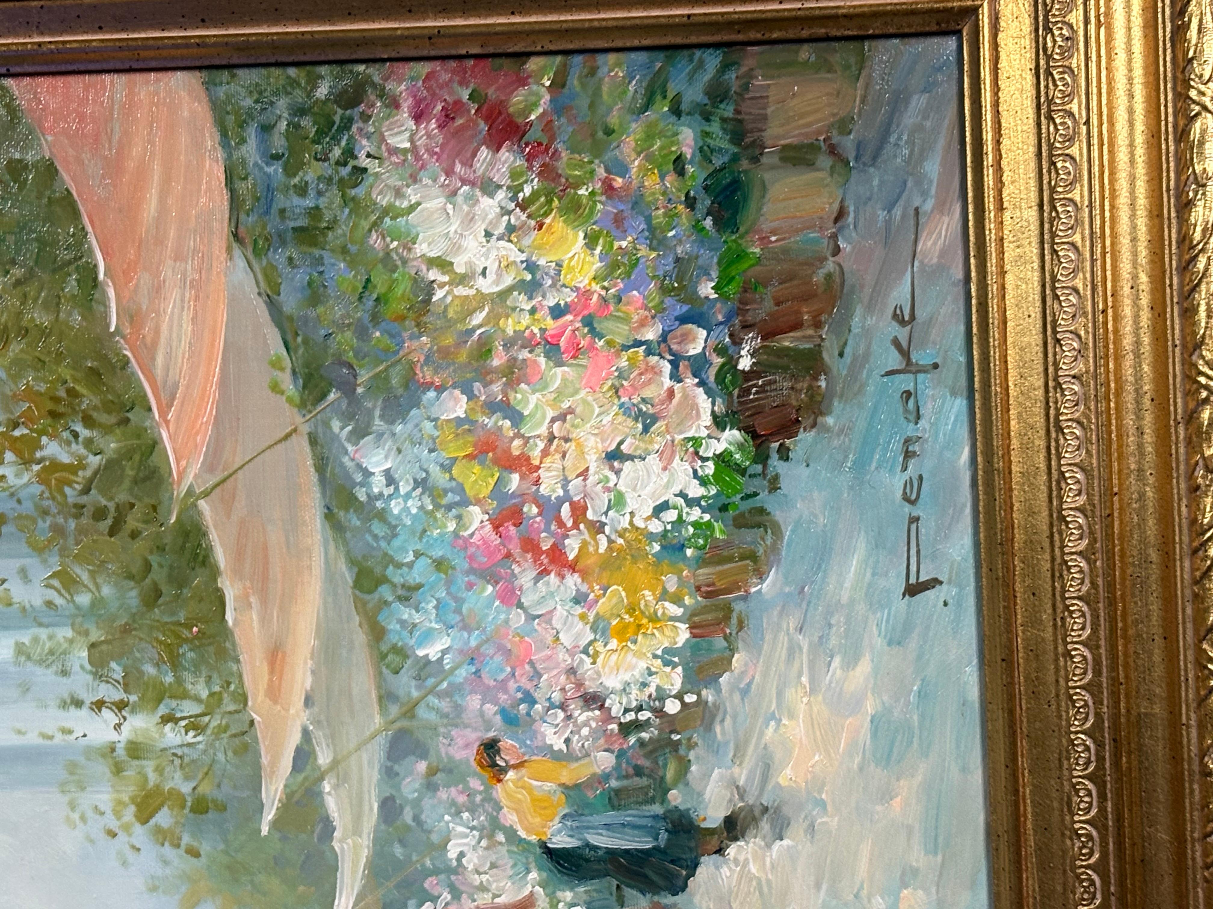 
T E Pencke Original Ölgemälde auf Leinwand 
