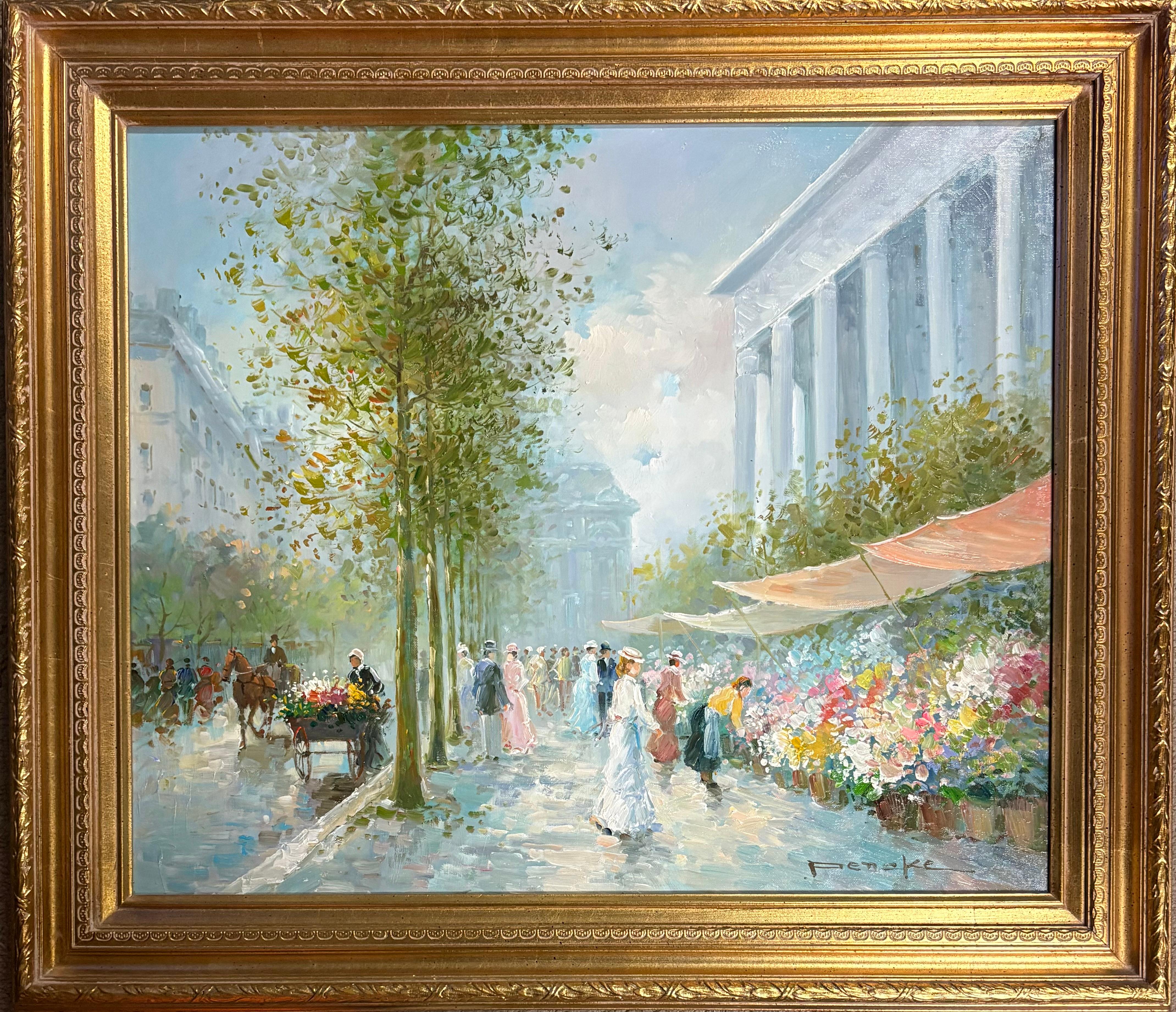 Pariser Szene – Painting von T.E. Pencke