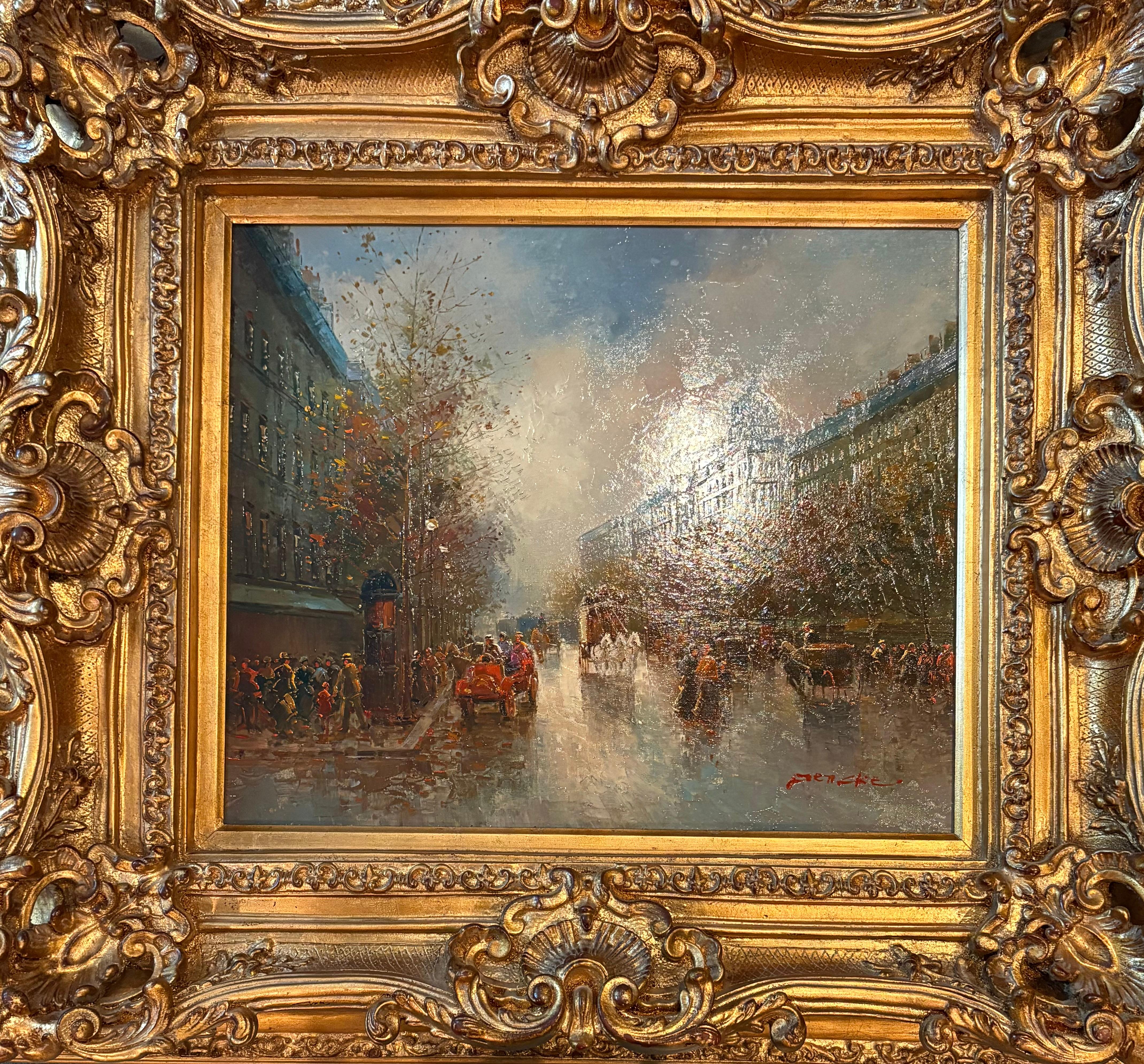 Pariser Szene – Painting von T.E. Pencke