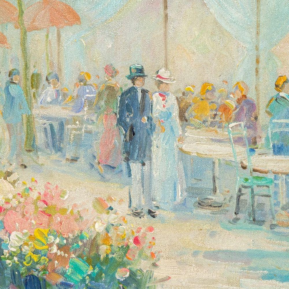 Straßenszene in Paris (Impressionismus), Painting, von T.E. Pencke