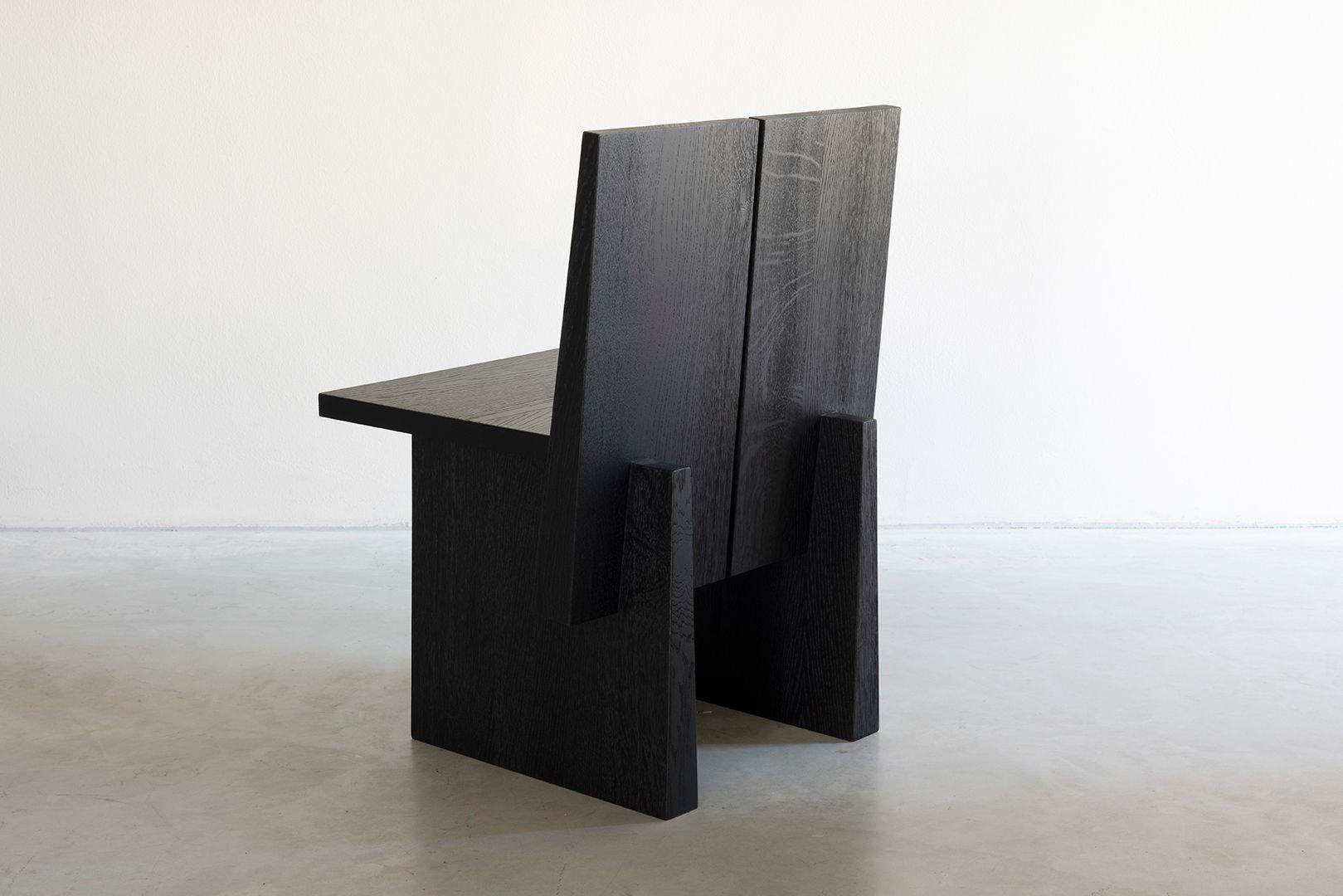 Dutch T-Elements Walnut Chair by Van Rossum For Sale