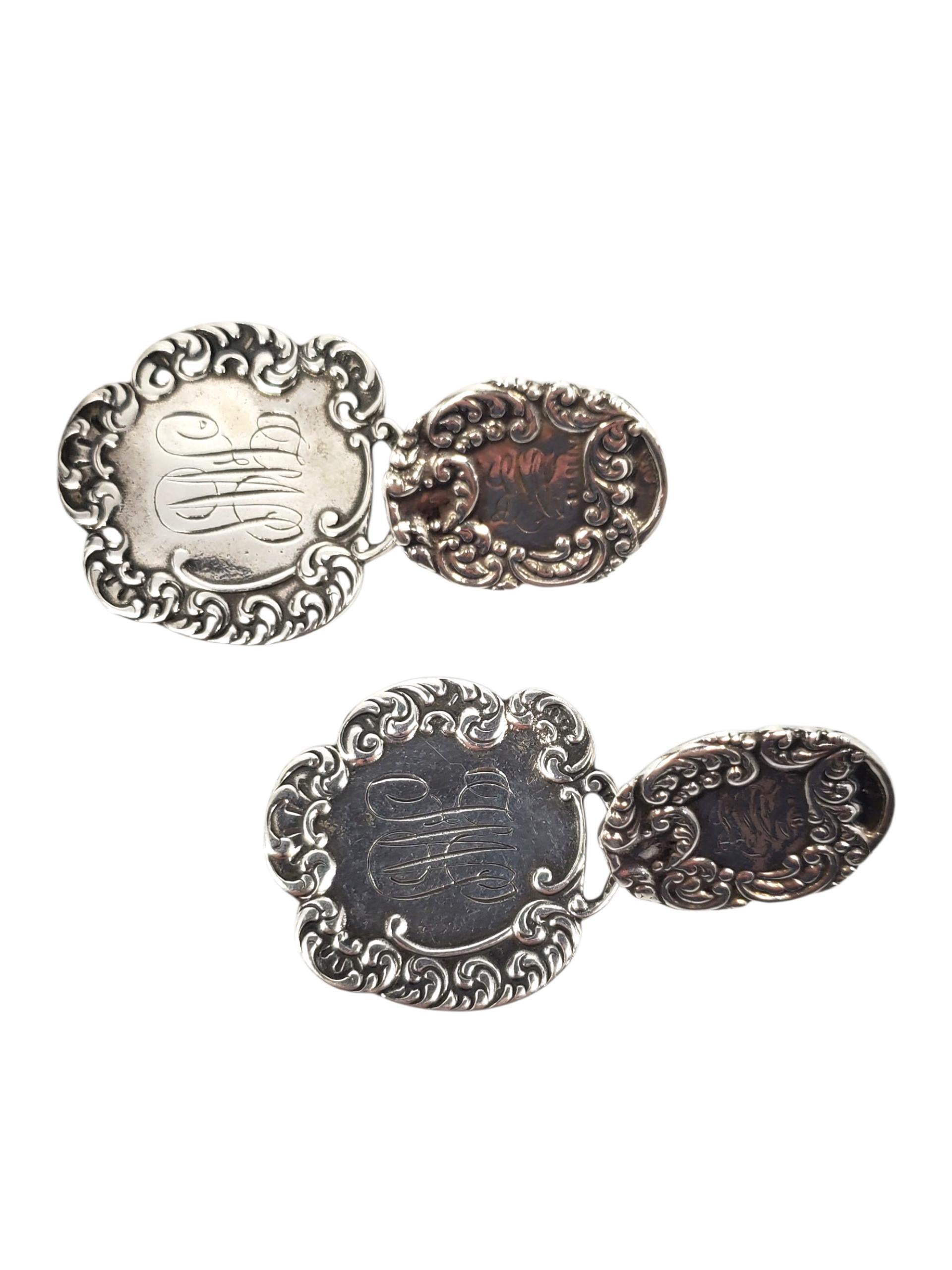 T. Foree Sterling Silver Scroll Dangle Earrings #23802 For Sale 3