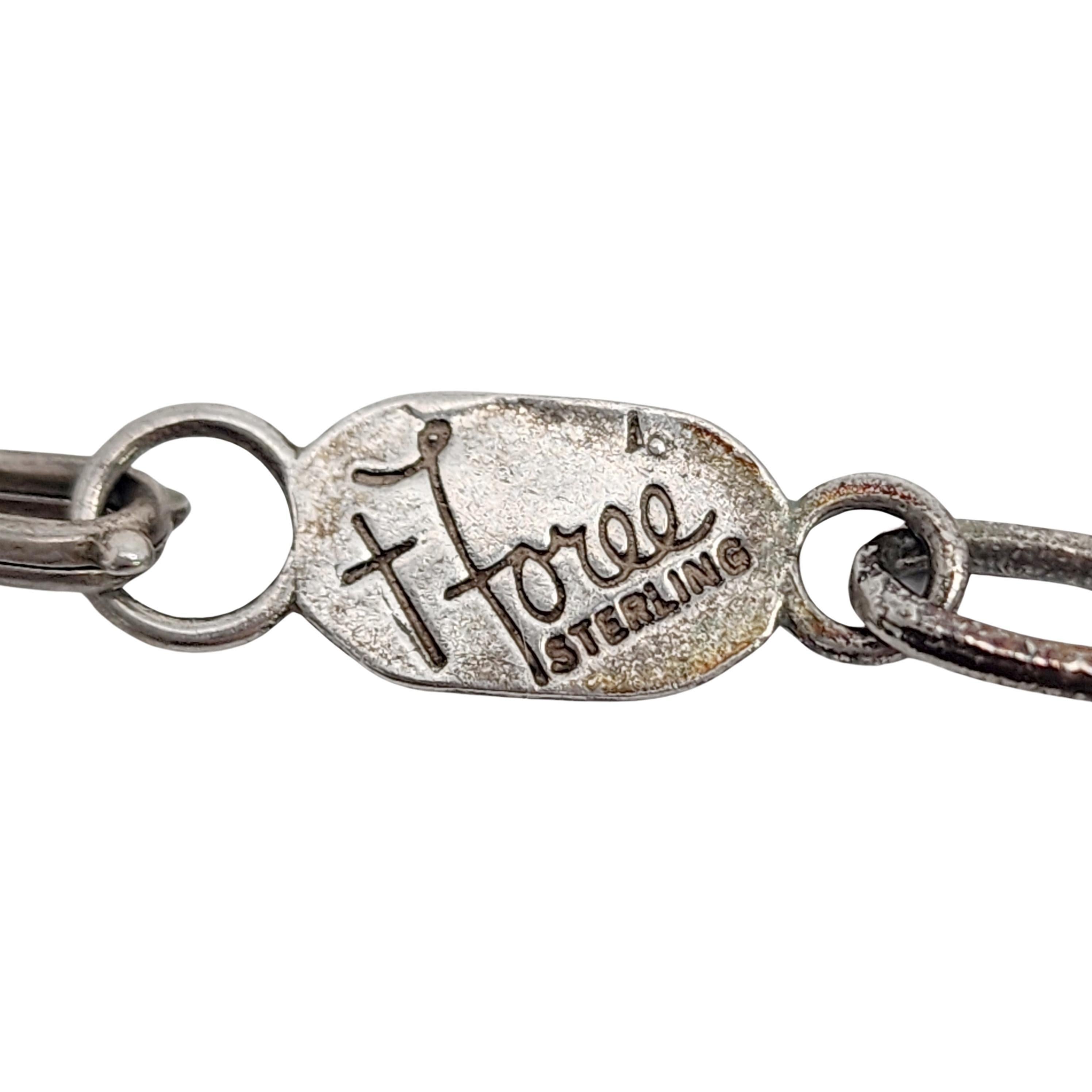 Women's T. Foree Sterling Silver Suitcase/Luggage Charm Bracelet #16051