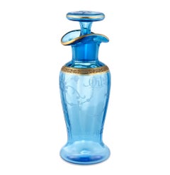 T. G. Hawkes & Co. Botella de vinagreta azul