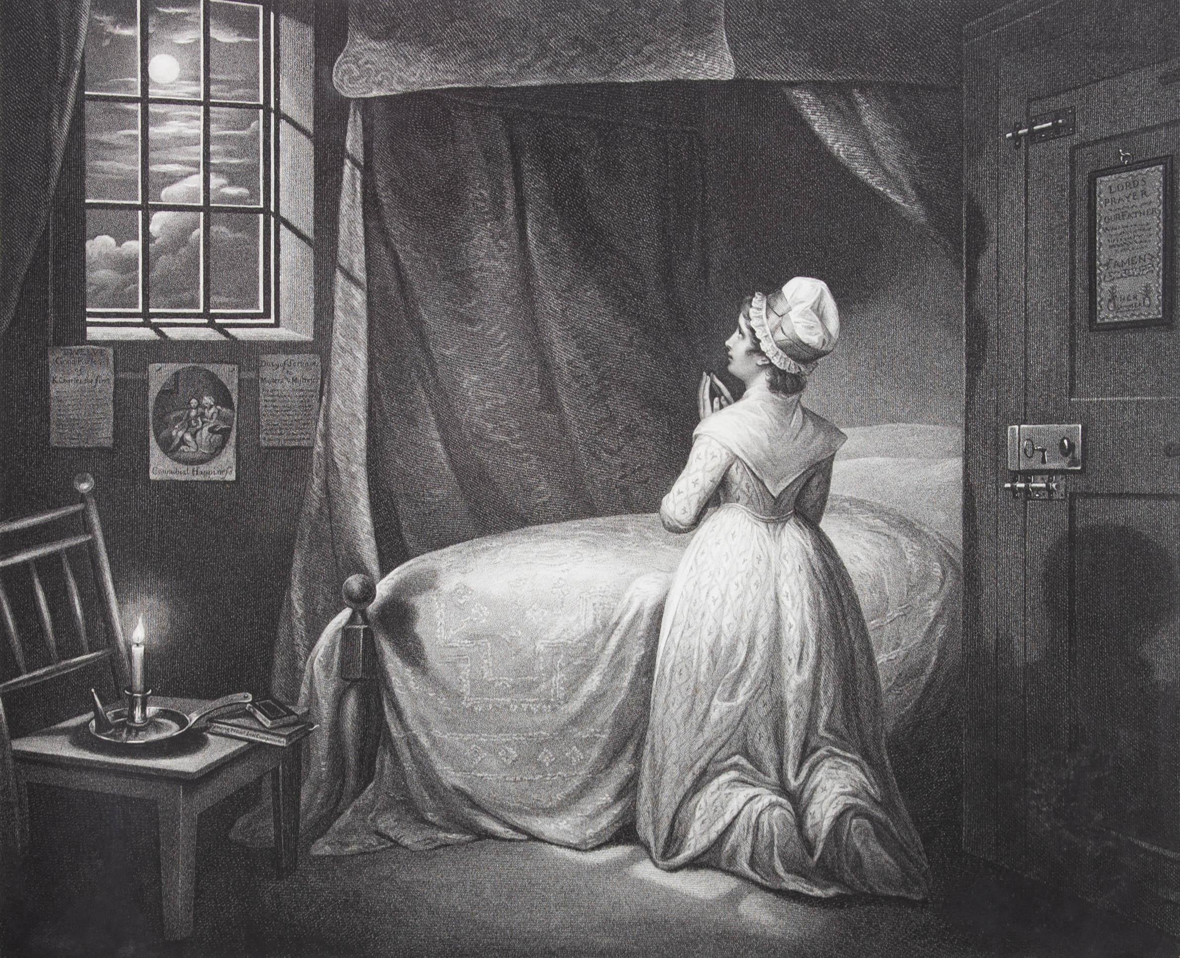 T. Gaugain d'après James Northcote, gravure de 1796, « La meilleure fille de sa chambre » - Noir Interior Print par T. Gaugain after James Northcote