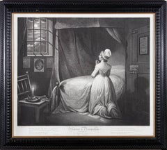 T. Gaugain dopo James Northcote - Incisione del 1796, Ragazza modesta nella sua camera