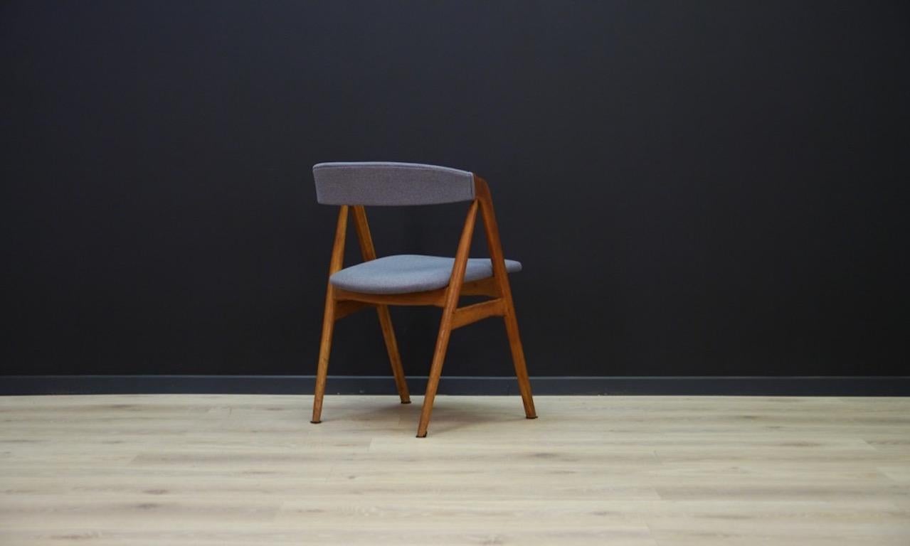 T. H. Harlev Teak Blue Chairs Retro Danish Design 1970s 5
