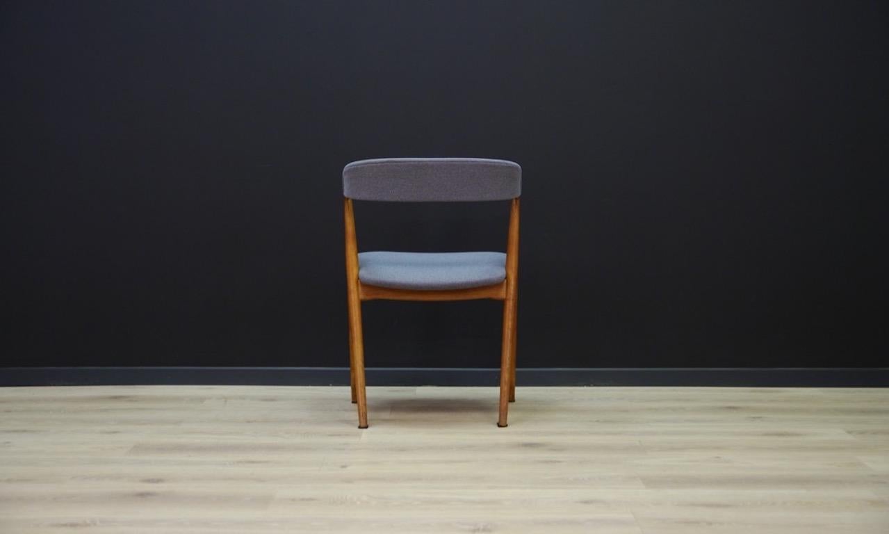 T. H. Harlev Teak Blue Chairs Retro Danish Design 1970s 7