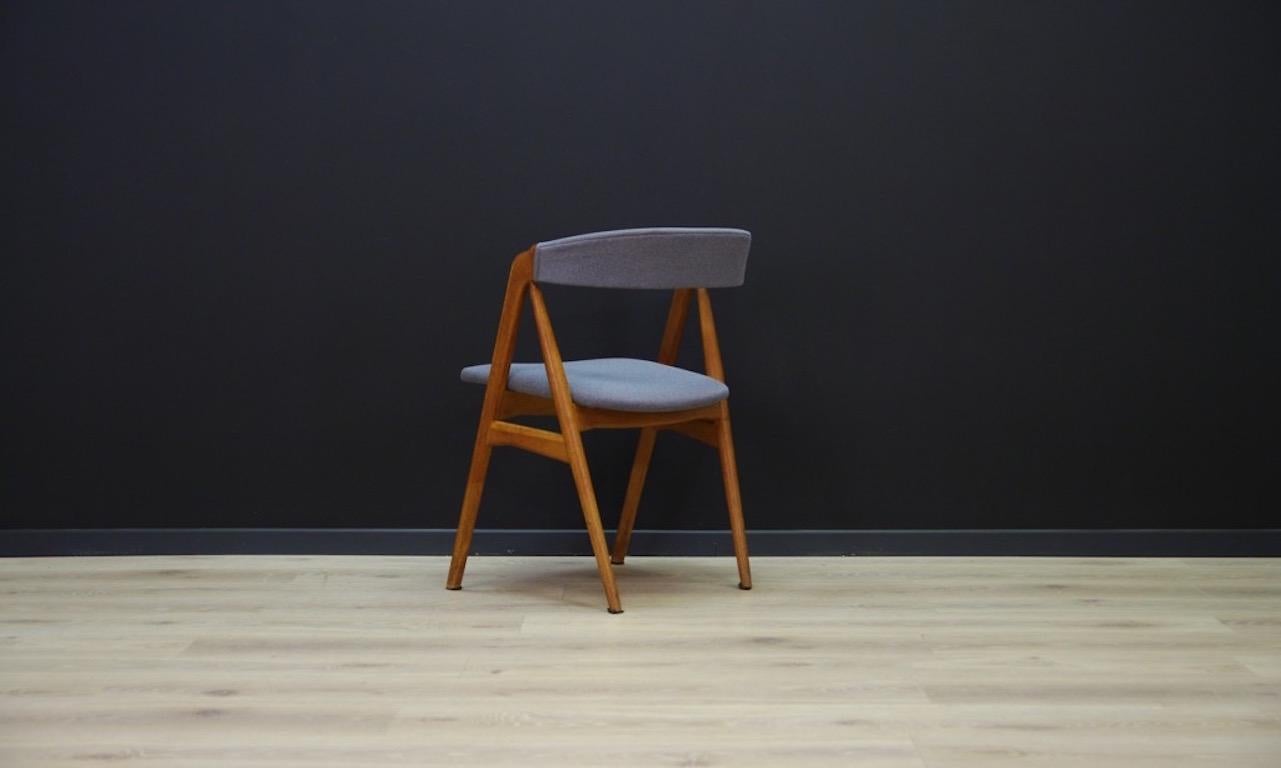 T. H. Harlev Teak Blue Chairs Retro Danish Design 1970s 8