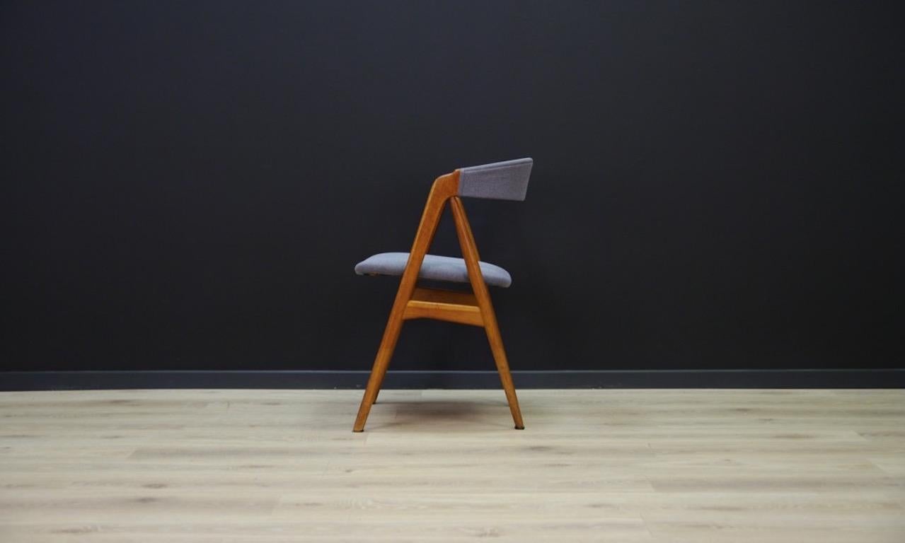 T. H. Harlev Teak Blue Chairs Retro Danish Design 1970s 10