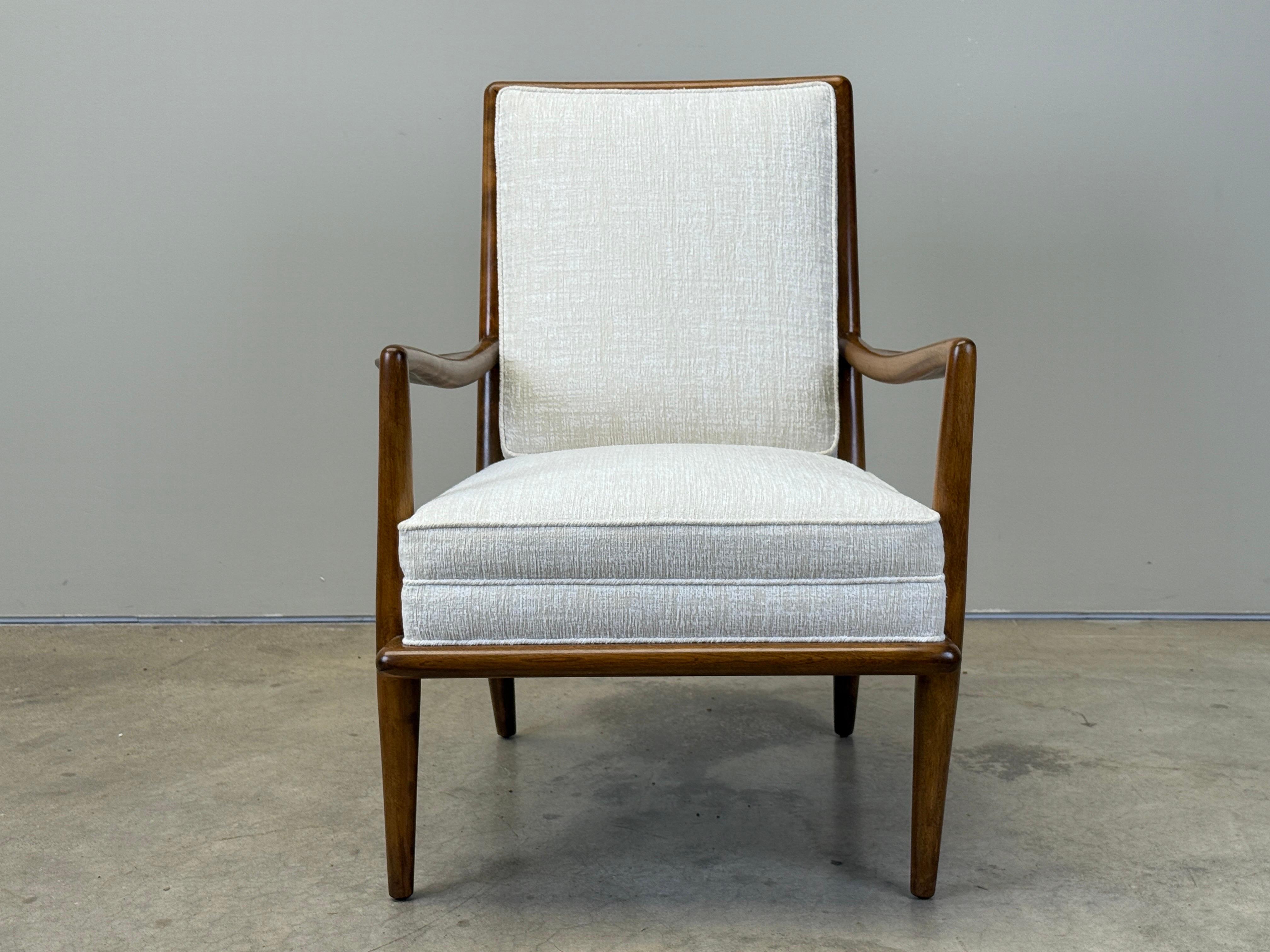 T. H. Robsjohn-Gibbings #1705 Lounge Chair for Widdicomb mediados del siglo XX en venta
