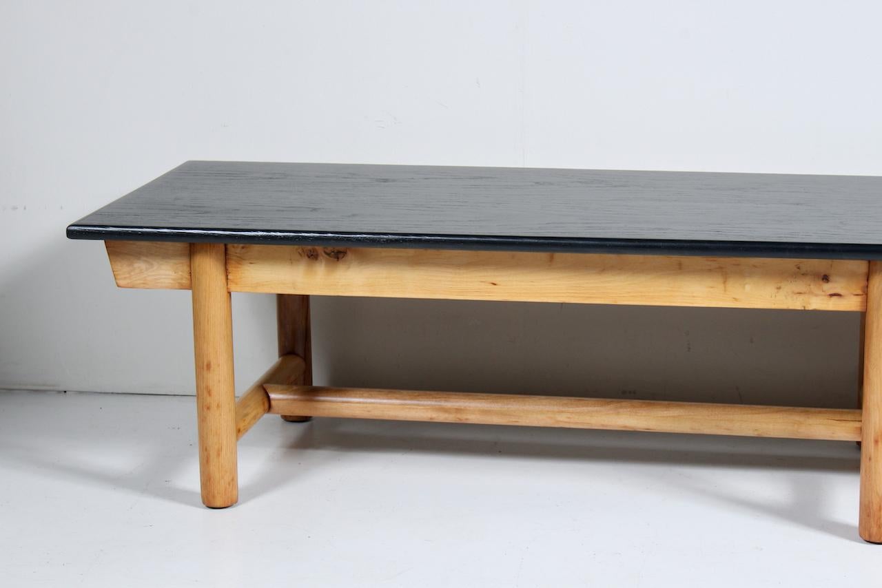 Table basse de style T. H. Robsjohn-Gibbings à sept pieds, banc, années 1960 en vente 4
