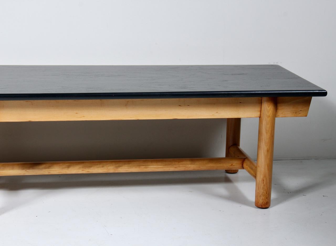 Table basse de style T. H. Robsjohn-Gibbings à sept pieds, banc, années 1960 en vente 5