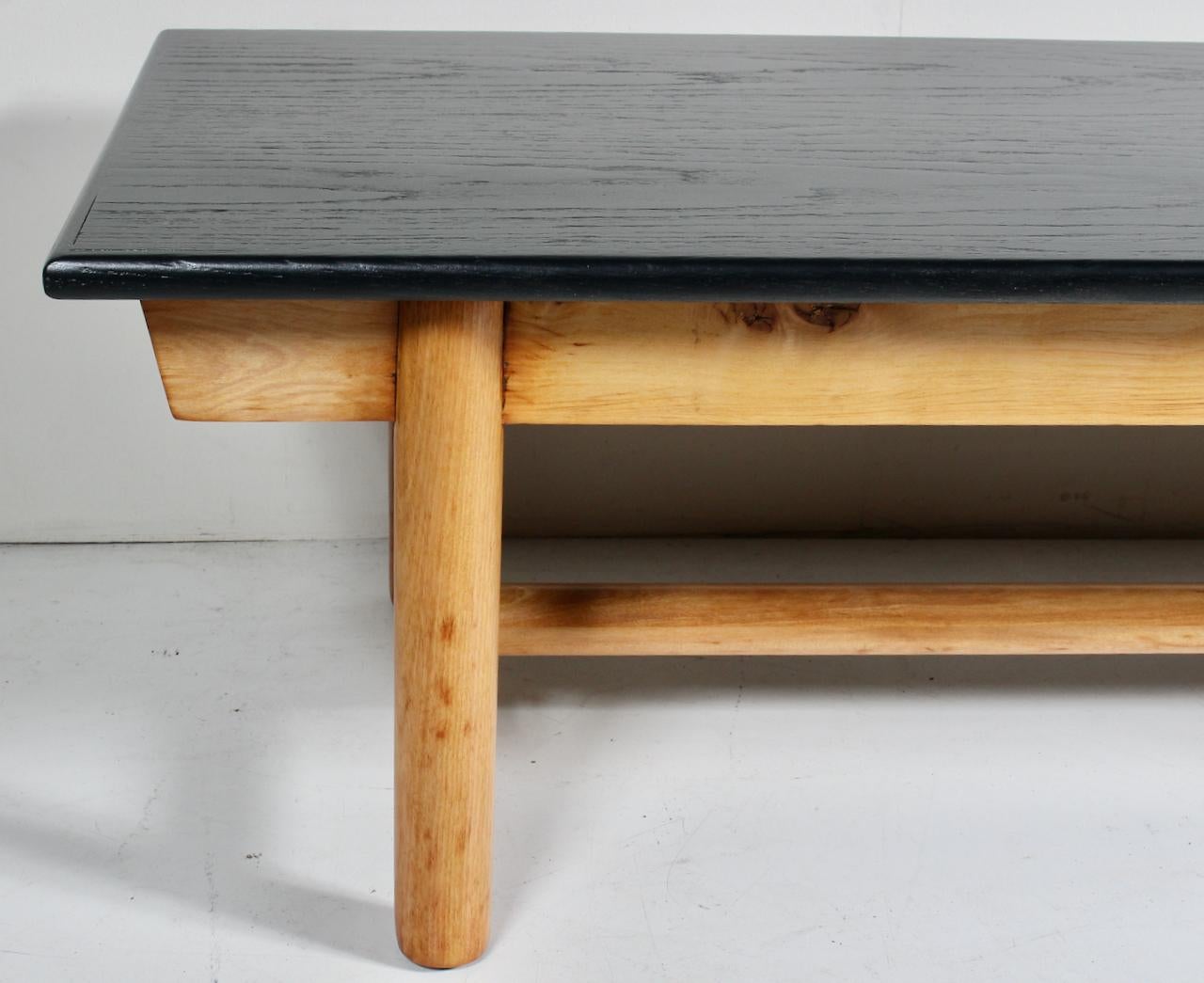 Table basse de style T. H. Robsjohn-Gibbings à sept pieds, banc, années 1960 en vente 6