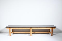 T. H. Robsjohn-Gibbings Estilo Mesa de centro de siete patas, banco, años 60