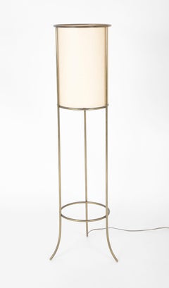 T. H. Robsjohn-Gibbings for Hansen Brass Cylinder Floor Lamp