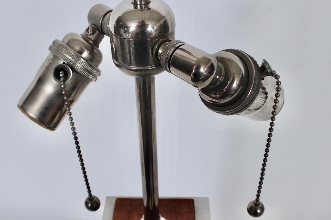T. H. Robsjohn Gibbings for Hansen Lighting White Block Marble Table Lamp, 1950s For Sale 6
