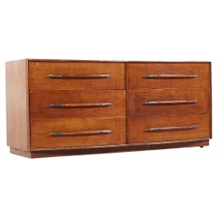 T. H. Robsjohn Gibbings for Widdicomb Mid Century 6 Drawer Lowboy Dresser