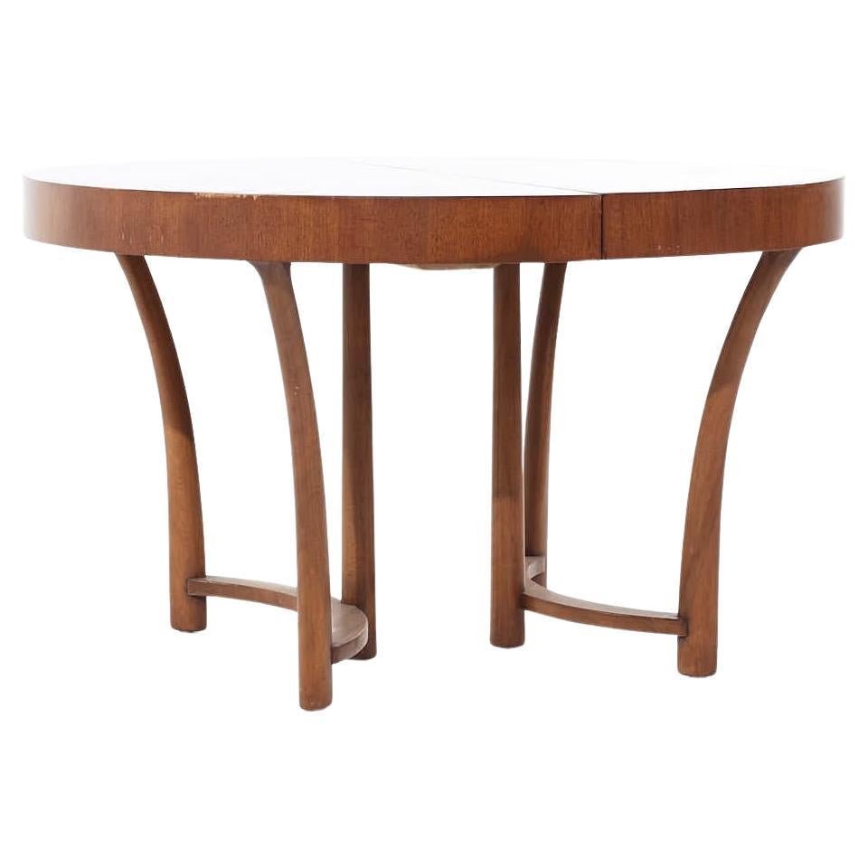 T. H. Robsjohn-Gibbings for Widdicomb Mid Century Walnut Expanding Dining Table  For Sale