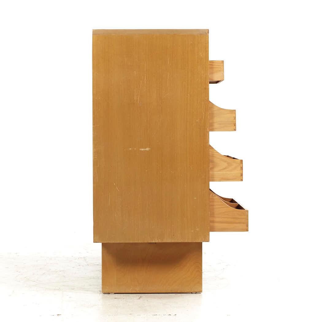 Mid-Century Modern T. H. Robsjohn-Gibbings for Widdicomb Sliding Door Cabinet For Sale