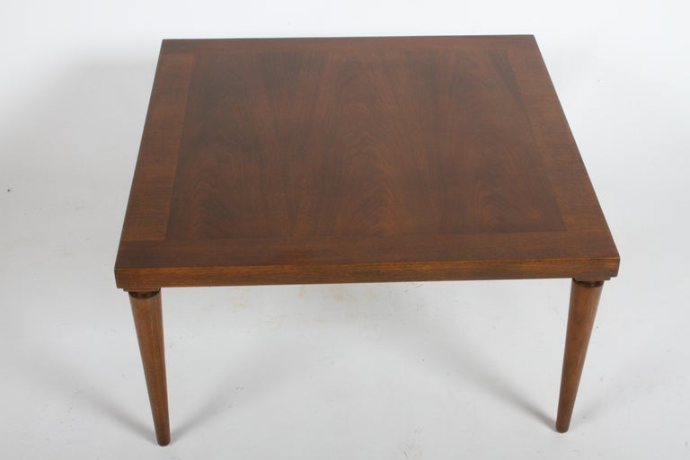 T. H. Robsjohn-Gibbings for Widdicomb Walnut Finish Coffee or End Table In Good Condition For Sale In St. Louis, MO
