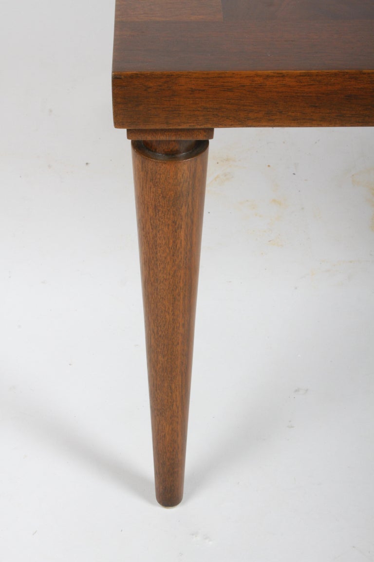 Mid-20th Century T. H. Robsjohn-Gibbings for Widdicomb Walnut Finish Coffee or End Table For Sale