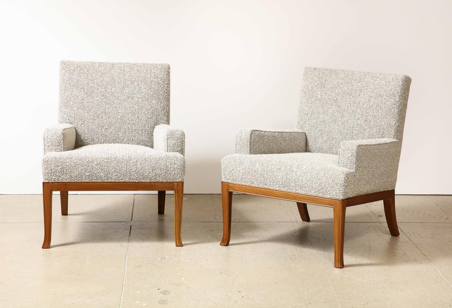 Hand-Crafted T. H. Robsjohn-Gibbings Lounge Chairs For Sale