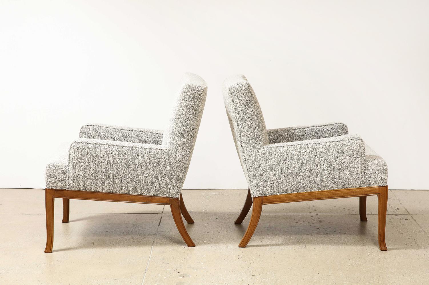 20th Century T. H. Robsjohn-Gibbings Lounge Chairs For Sale