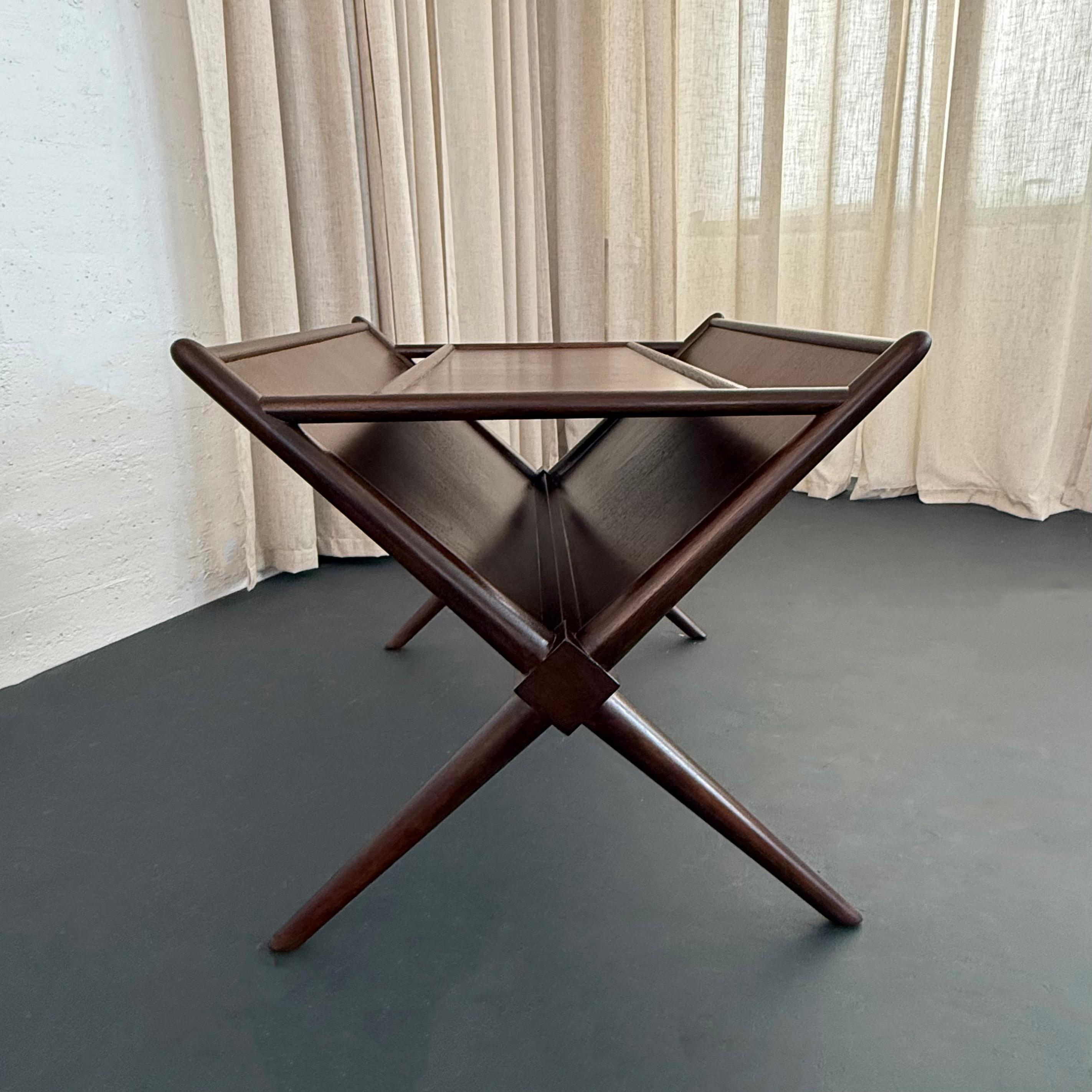 T. H. Robsjohn-Gibbings Mid-Century Modern Magazine Rack Side