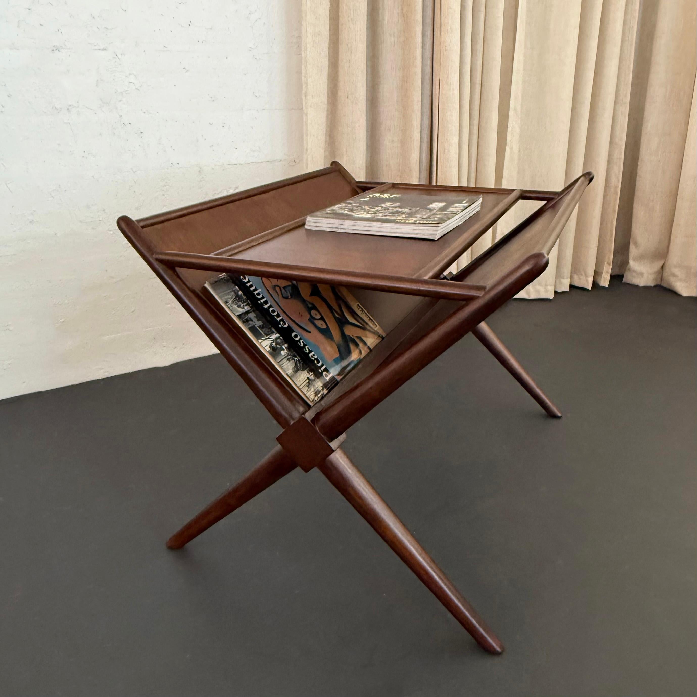 T. H. Robsjohn-Gibbings Mid-Century Modern Magazine Rack Side