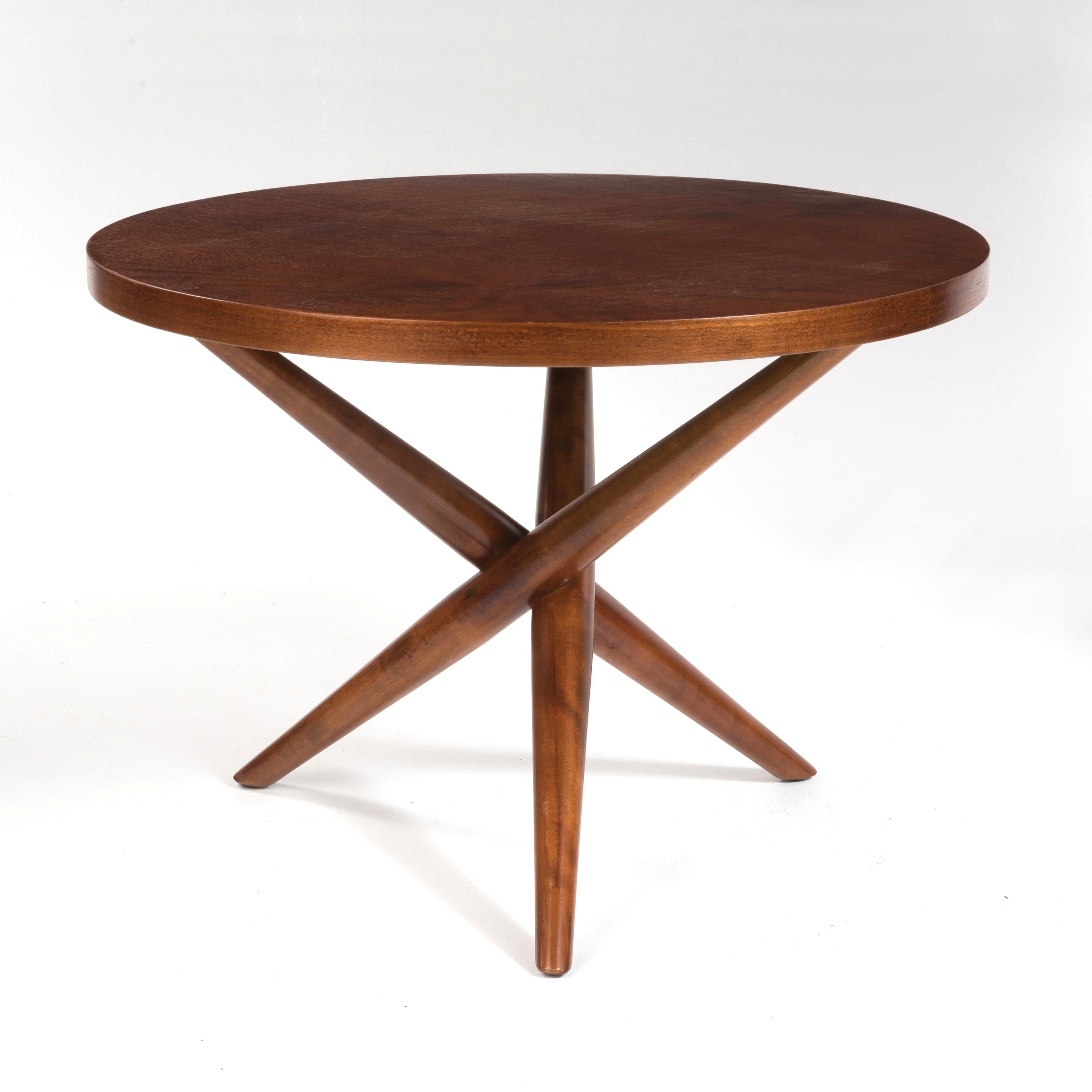Mid-Century Modern T. H. Robsjohn-Gibbings Widdicomb Tripod Table, Mid Century, 1954
