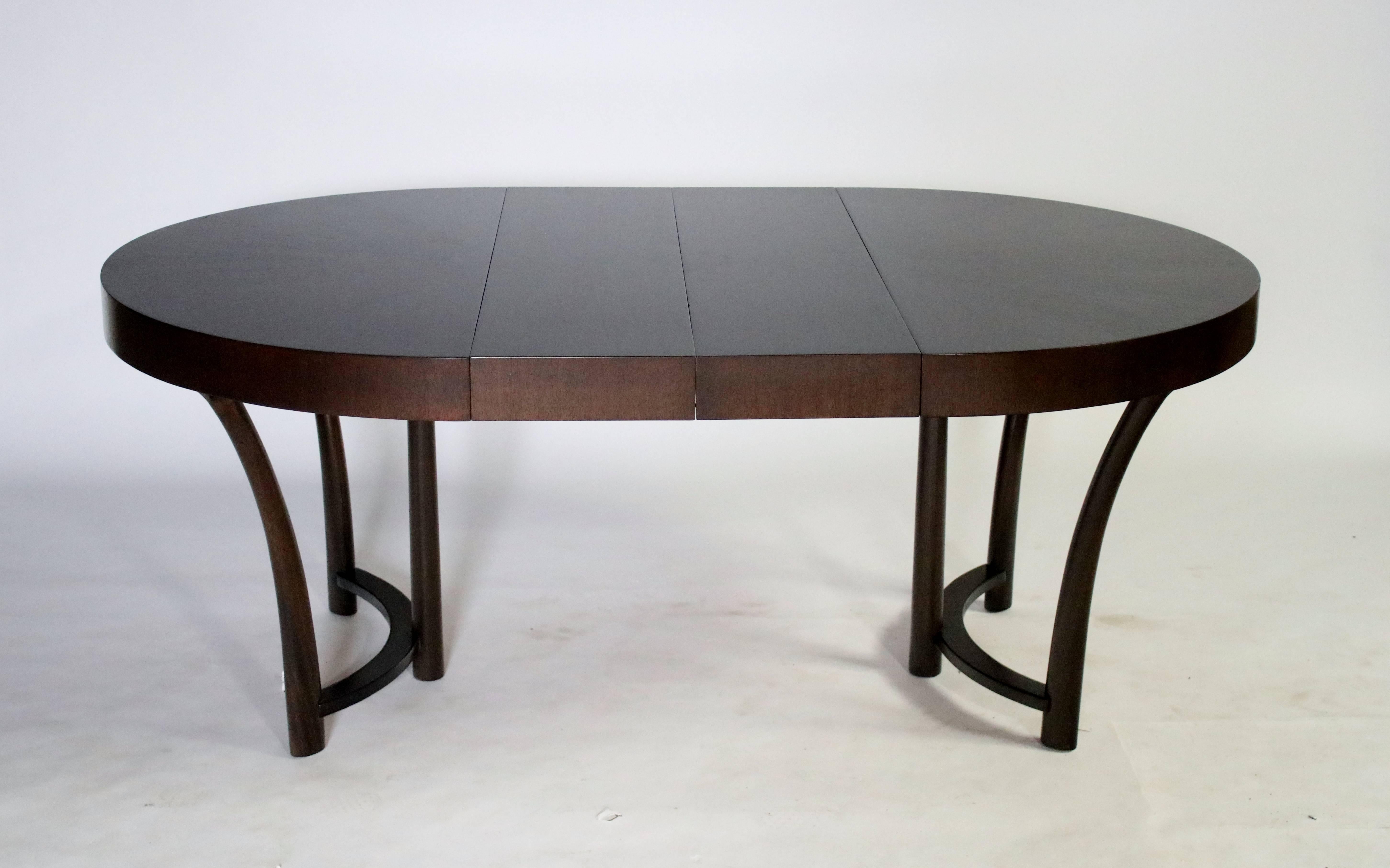 T.H. Robsjohn-Gibbings Style Expandable Dining Table by Widdicomb, circa 1938 1