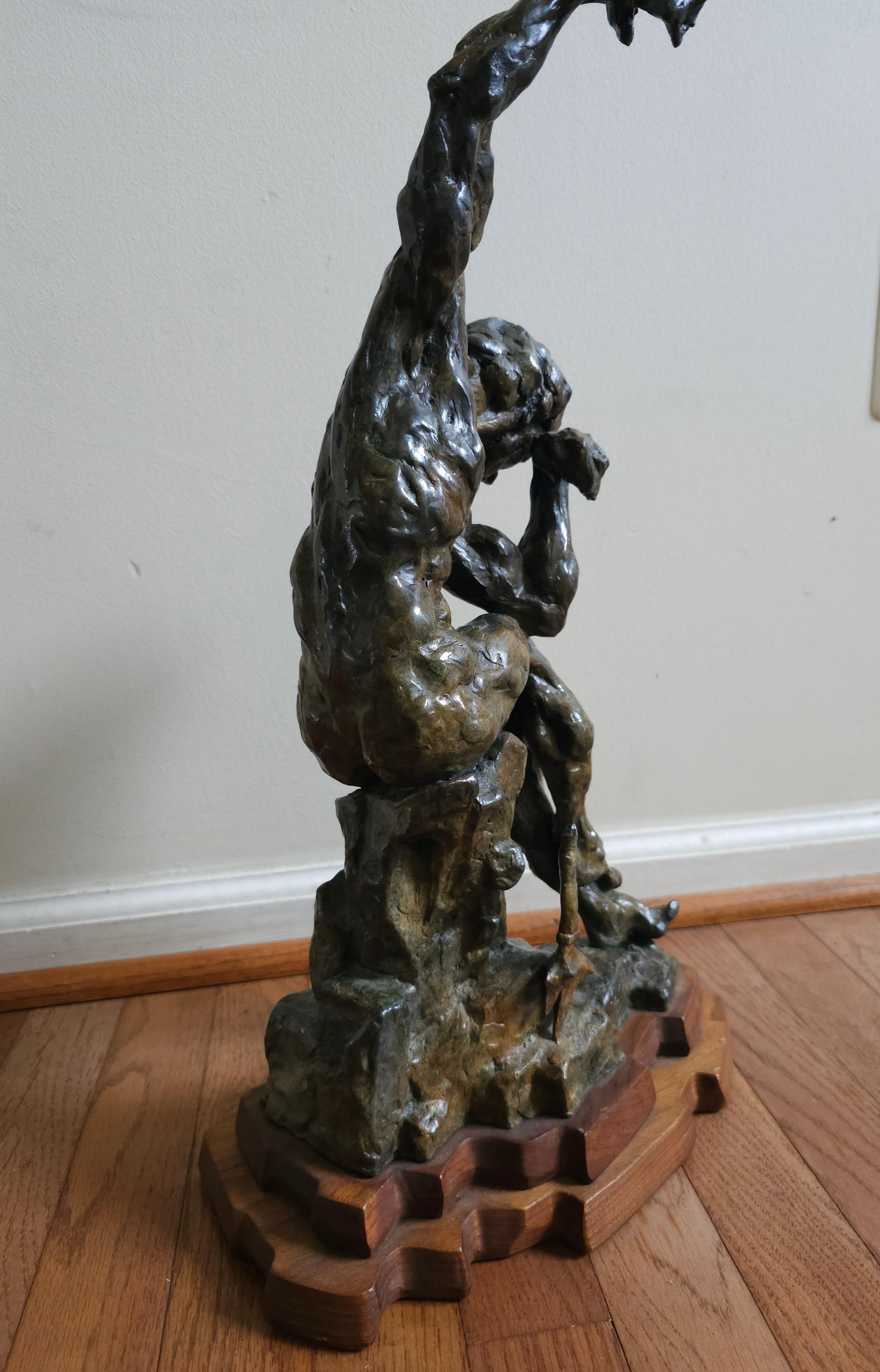 T. Holmes (American b. 1955) The Victorious Gladiator, Bronze, Signed & Numbered For Sale 2
