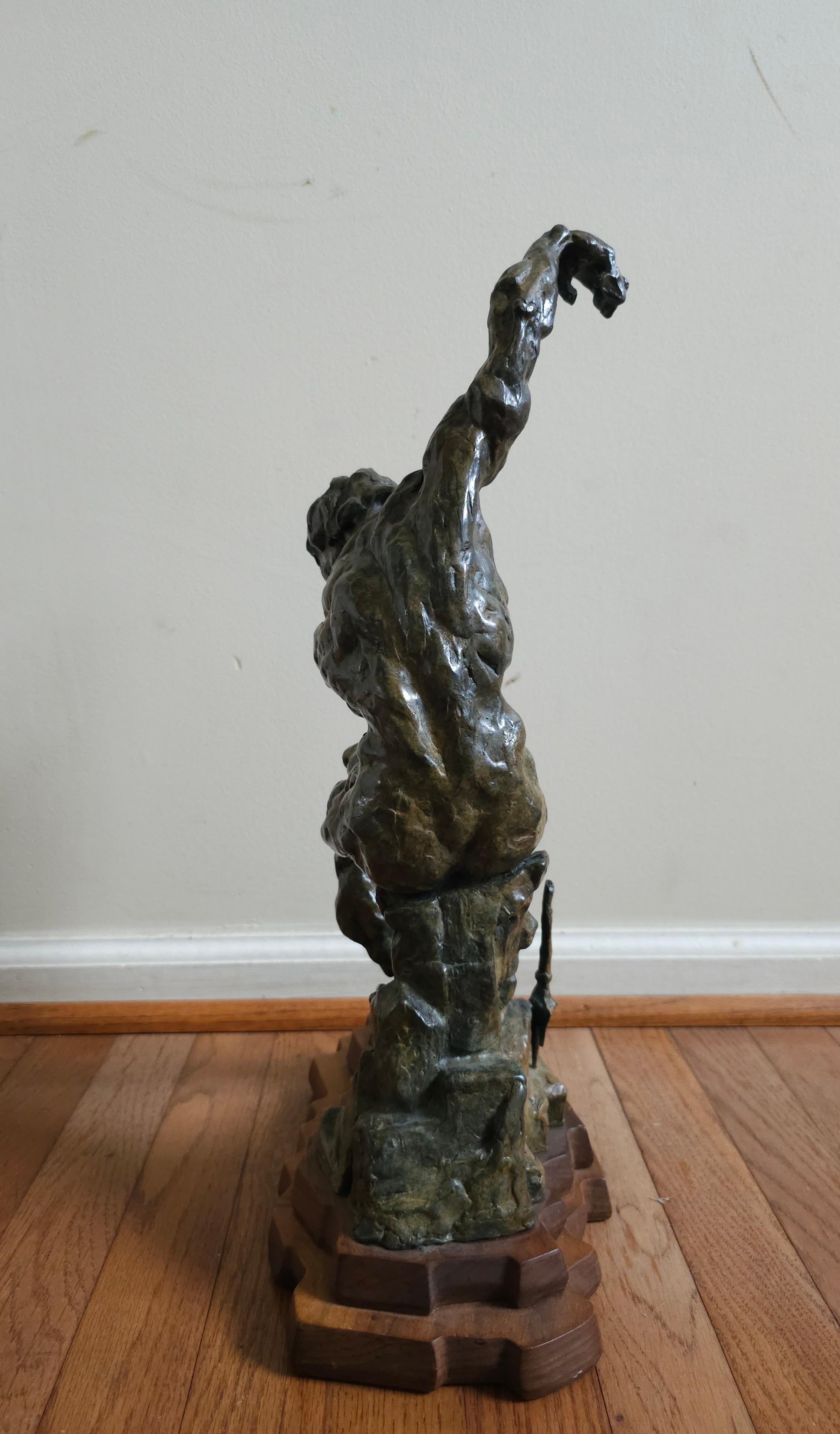 T. Holmes (American b. 1955) The Victorious Gladiator, Bronze, Signed & Numbered For Sale 3