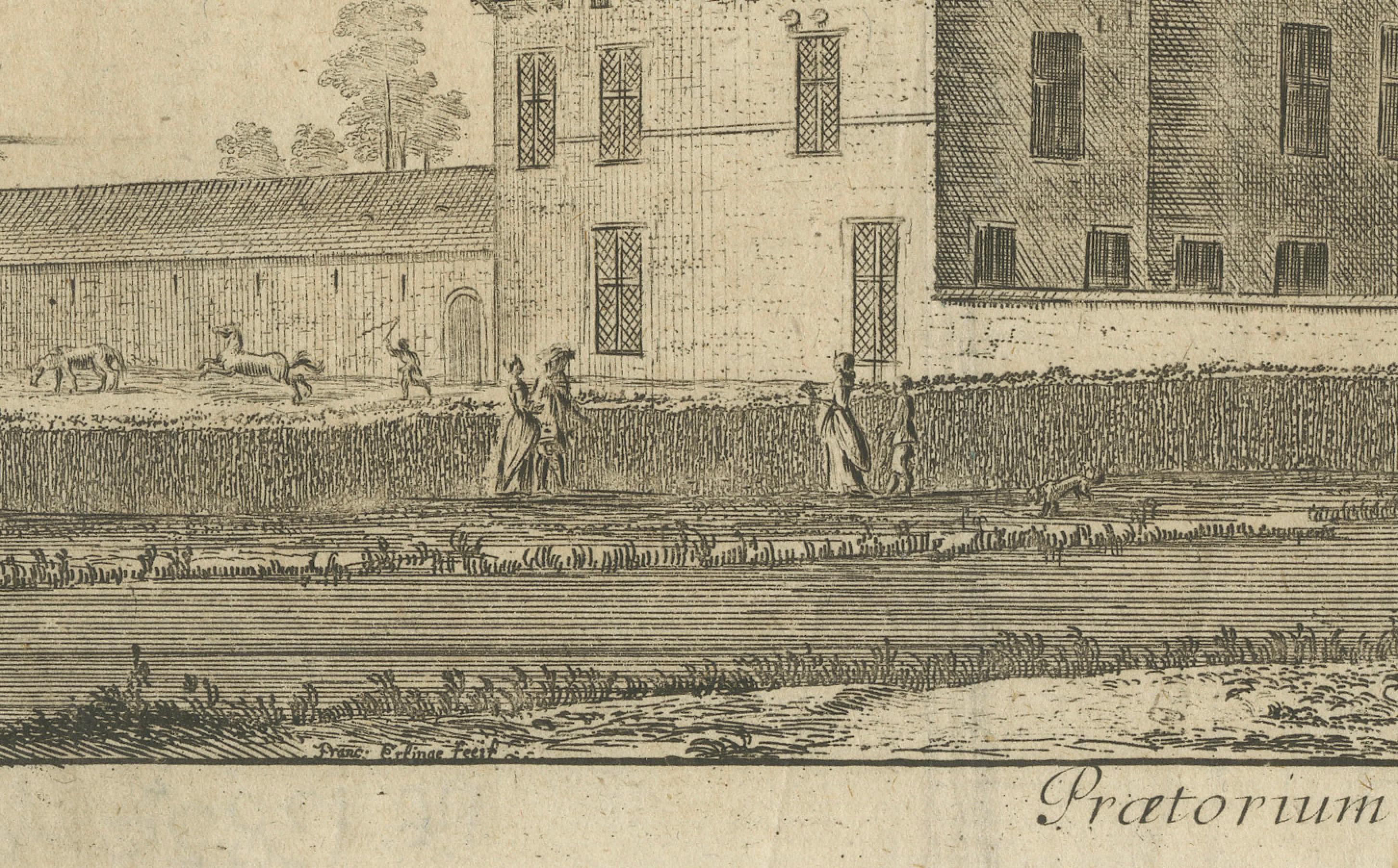 Inciso 't Huys van Niel: una residenza fiamminga del Ducato di Brabante, 1678 ca. in vendita