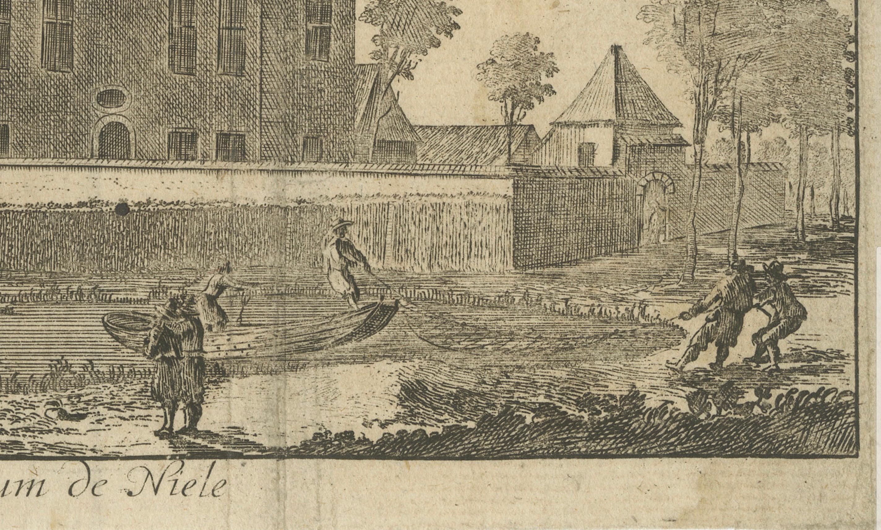 't Huys van Niel: una residenza fiamminga del Ducato di Brabante, 1678 ca. In condizioni buone in vendita a Langweer, NL