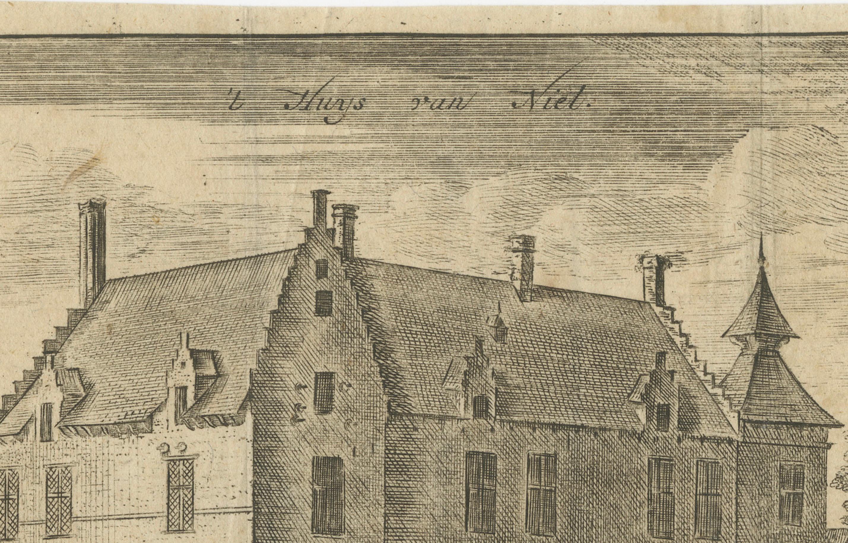 Fine XVII secolo 't Huys van Niel: una residenza fiamminga del Ducato di Brabante, 1678 ca. in vendita