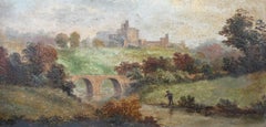 Antique T. Lawley - Late 19th Century Oil, Alnwick Castle, Northumberland