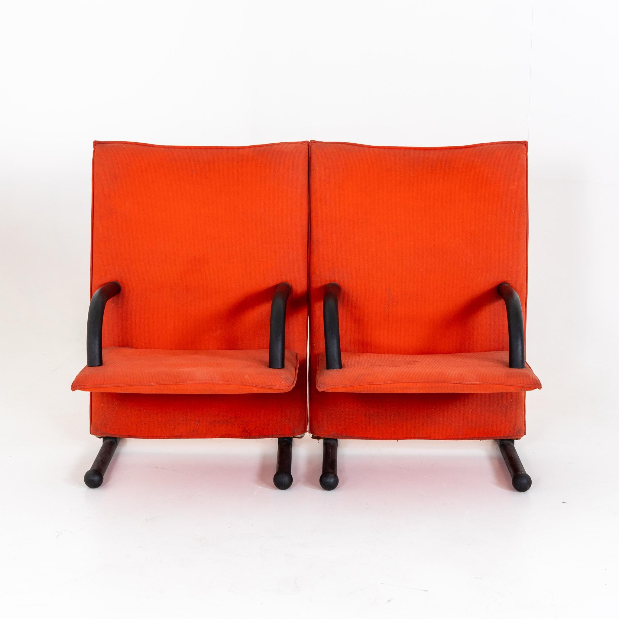 Modern T-Line Armchairs by Burkhard Vogtherr für Arflex, 1982 For Sale