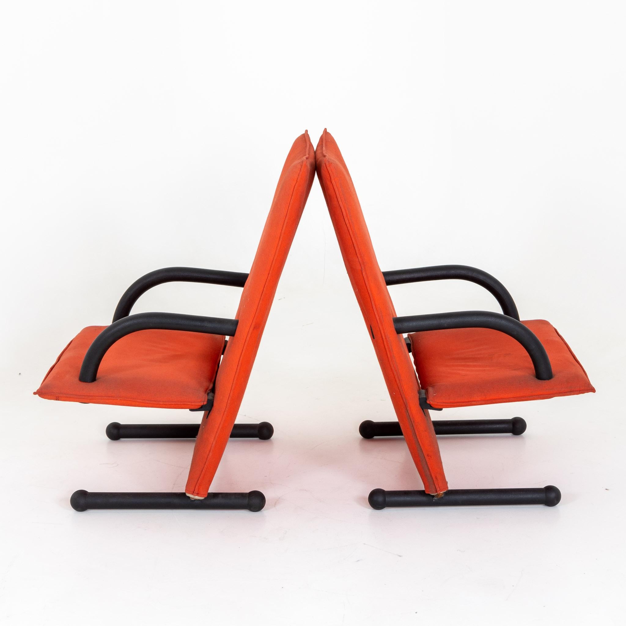 T-Line Armchairs by Burkhard Vogtherr für Arflex, 1982 In Good Condition For Sale In Greding, DE