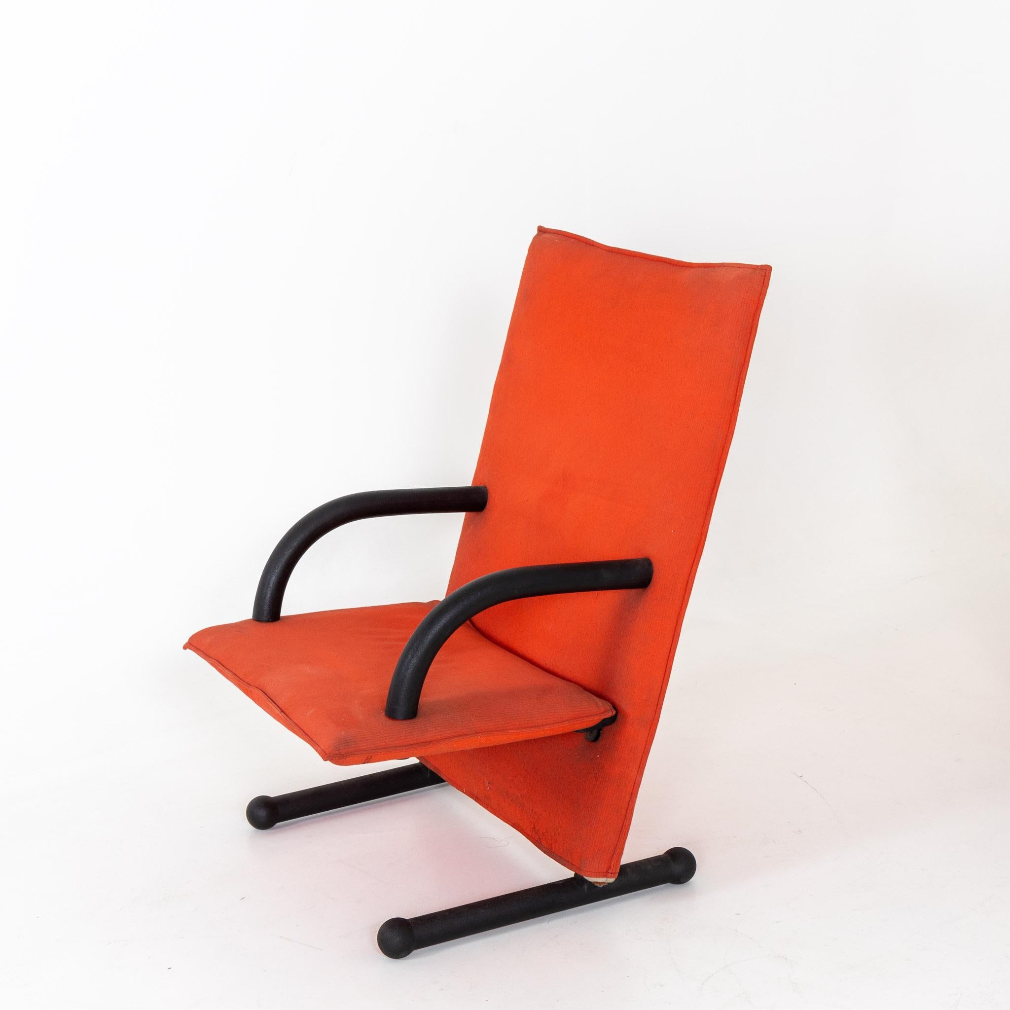 Late 20th Century T-Line Armchairs by Burkhard Vogtherr für Arflex, 1982 For Sale