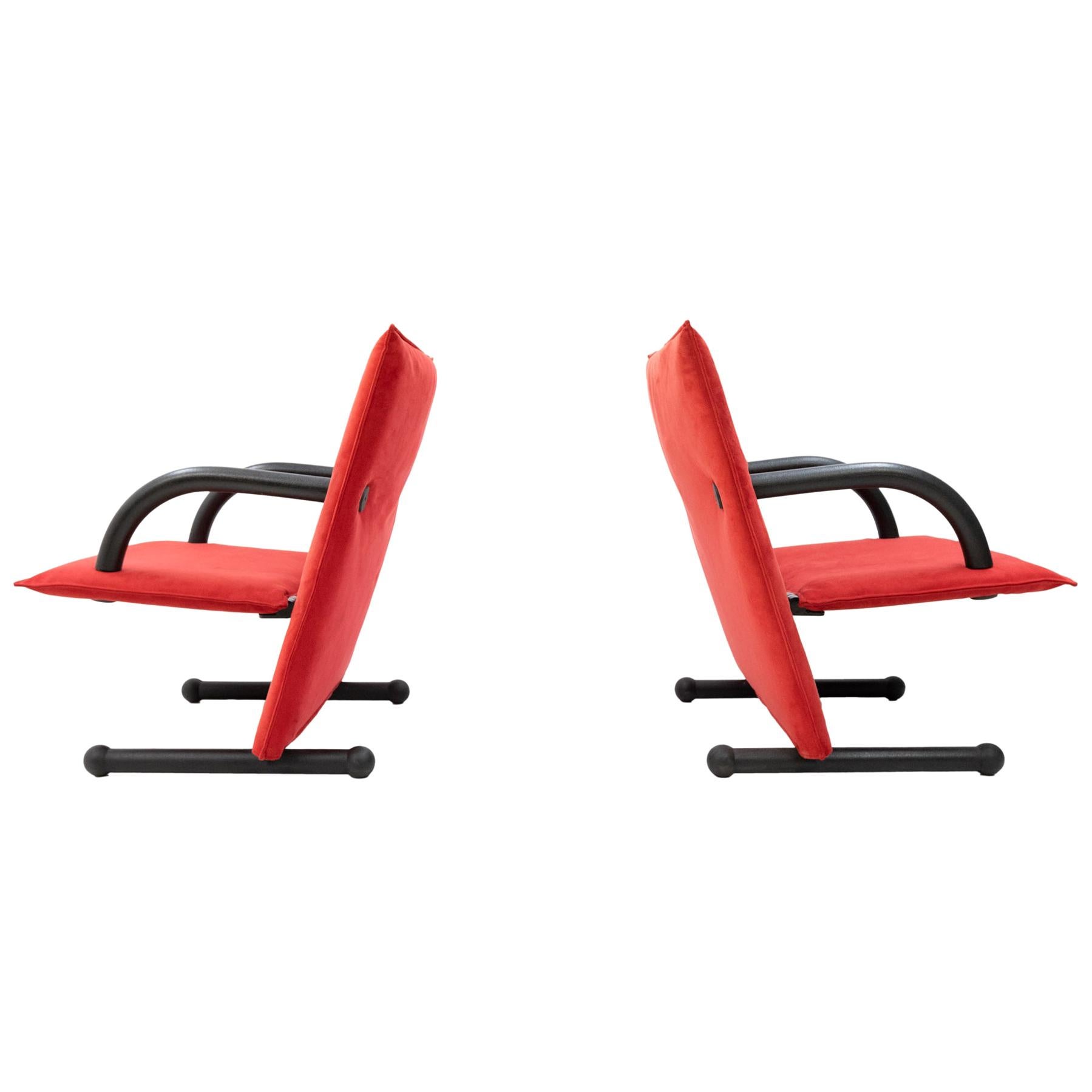 T Line Lounge Chairs Arflex, 1980s