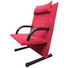 T Line Postmodern Arm Chair Arflex, 1980s