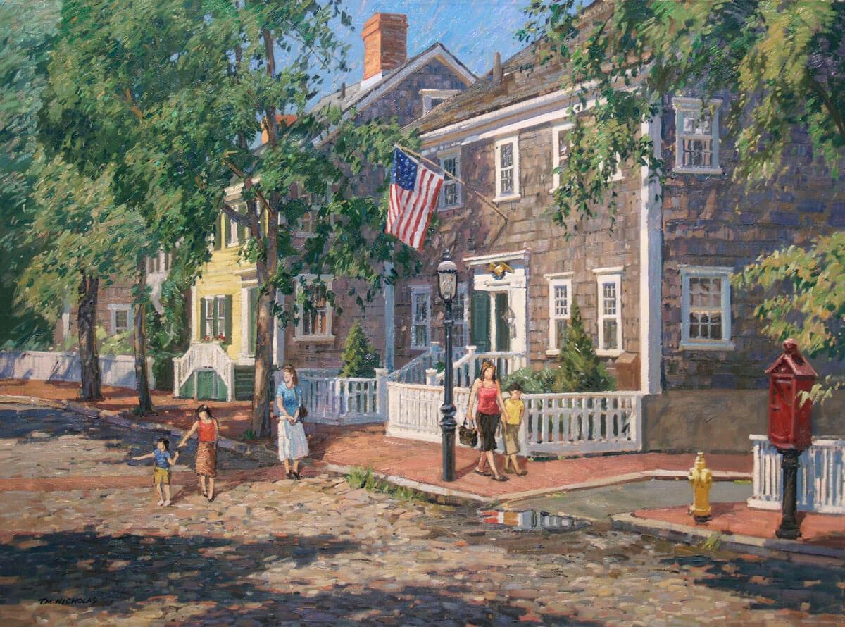 T.M. Nicholas Landscape Painting - June Afternoon, Nantucket