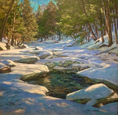 TM Nicholas, Rockport Artist, Winter Landscape of Vermont