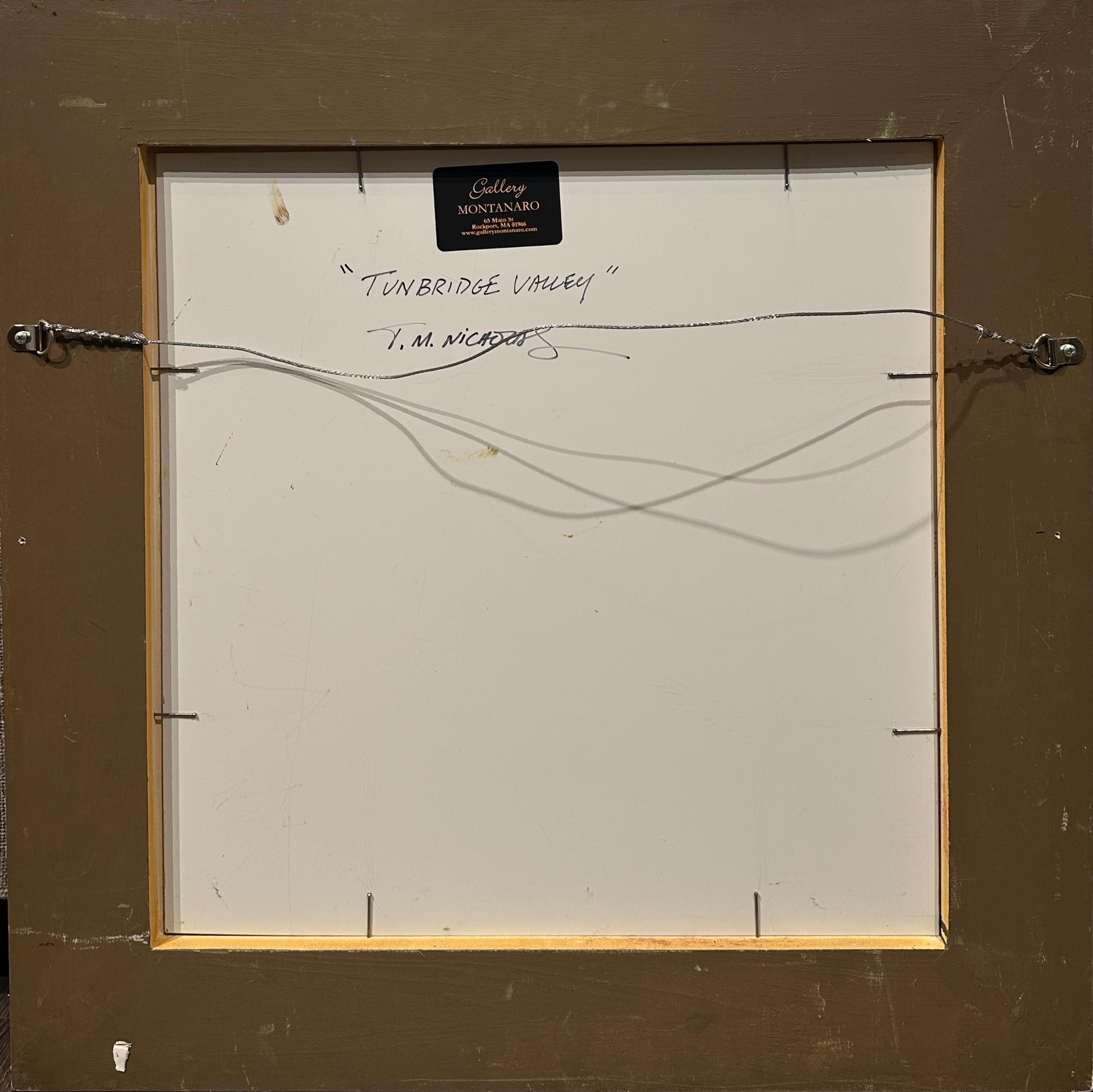 AT&M. Nicholas - Turnbridge  Automne dans le Vermont  Paysage original à l'huile - Impressionnisme américain Painting par T.M. Nicholas