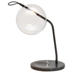 T-Mono Black Desk/Table Lamp Minimalist Soft Touch Dimmable, Brass, Marble