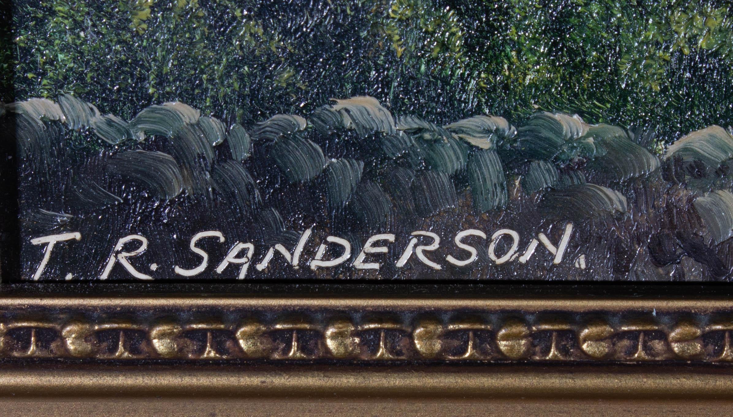T. R. Sanderson - Mid 20th Century Oil, Hazy Mountains 1