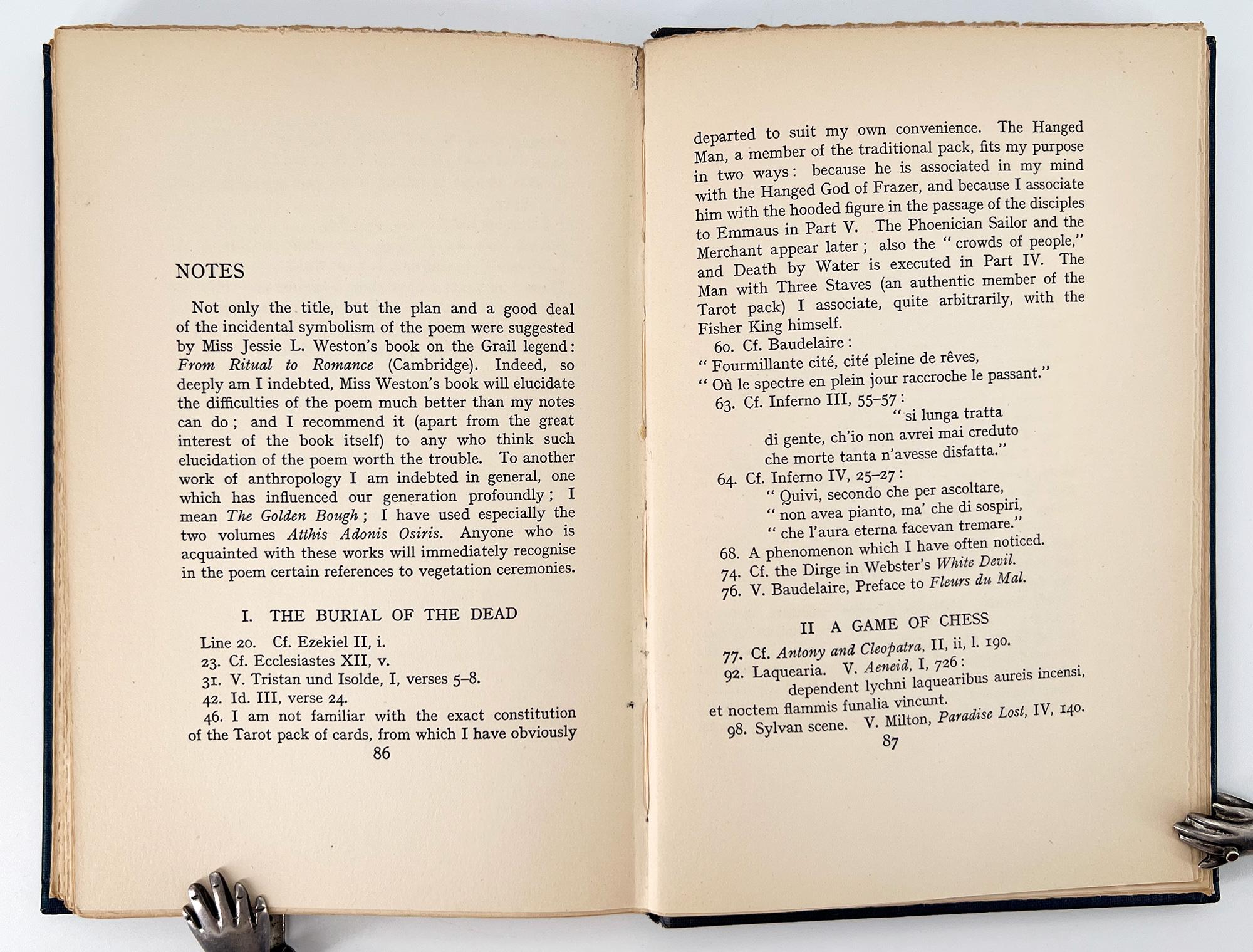 T. S. ELIOT:  Poems, 1909 – 1925 (First Edition, First Impression) In Good Condition In Middletown, NY
